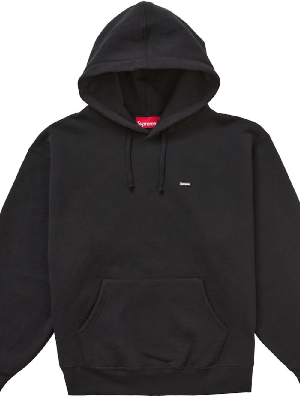Supreme Box logo Black Pullover Hoodie with Small Chest Logo